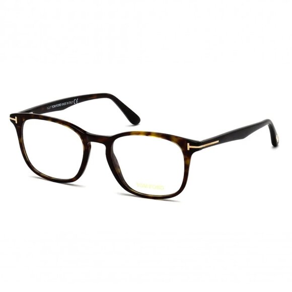 NEW TOM FORD FT5505/S 052 EYEGLASSES TF5505 052 DARK HAVANA MEN SQUARE EYEWEAR - Picture 1 of 3